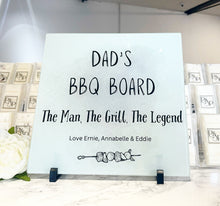 The Man, The Grill, The Legend Serving board