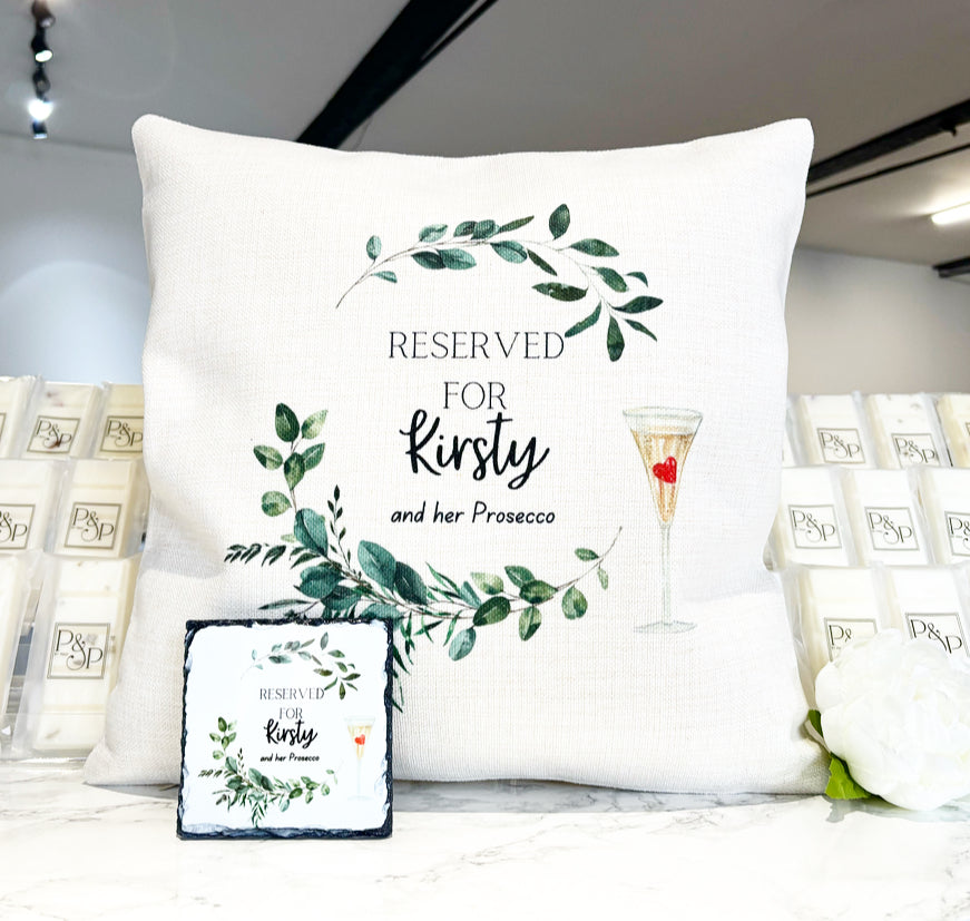 Resereved for “Name” Prosecco Design (Various Products)