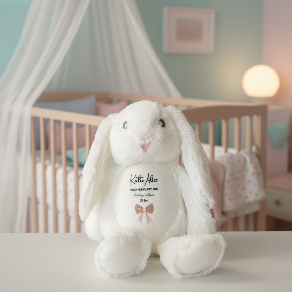 New Baby Rabbit Plush with hearts