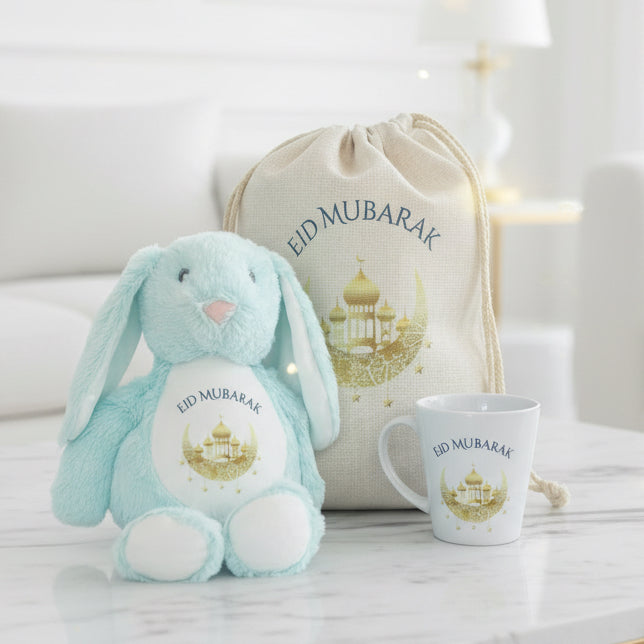Eid Small Sack, Teddy & Small Latte Bundle