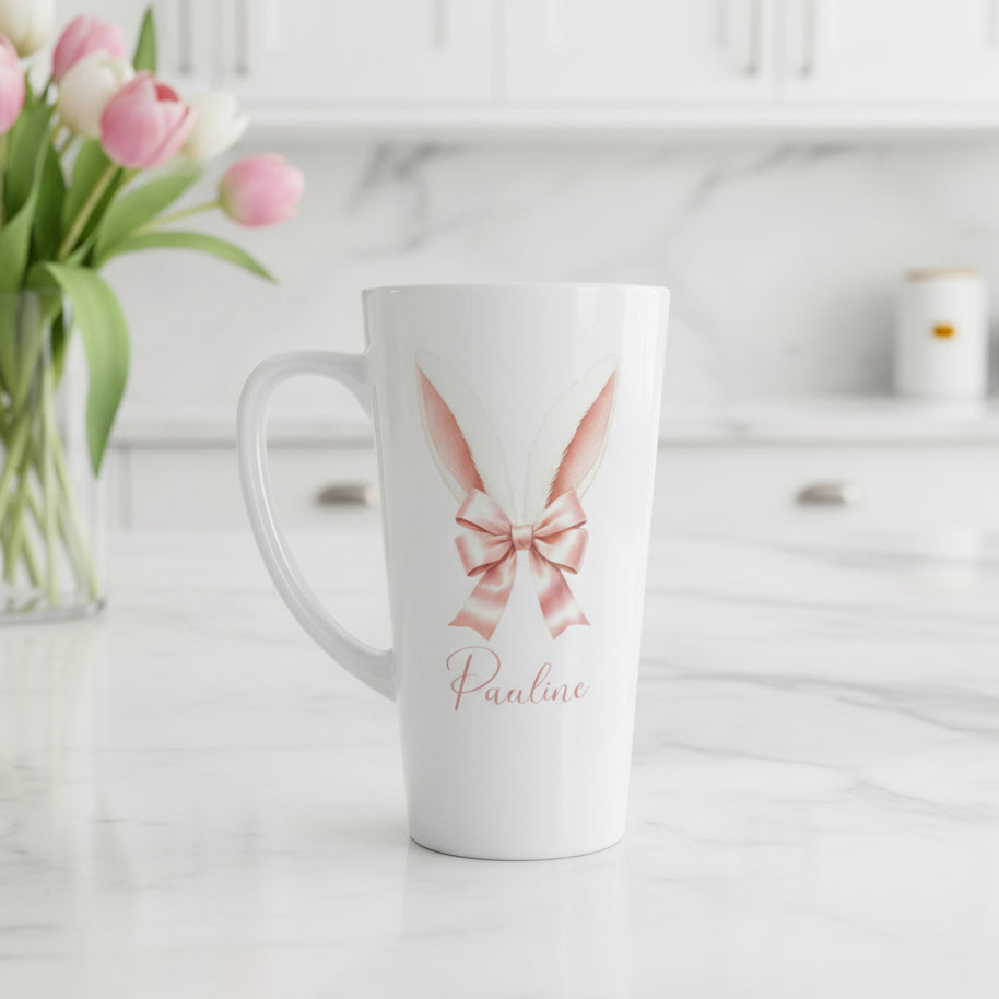 New Latte Bunny Ears Ceramic Mug 17oz inc Box
