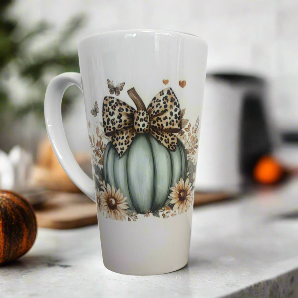 Green Pumpkin Ceramic Mug 17oz inc Box