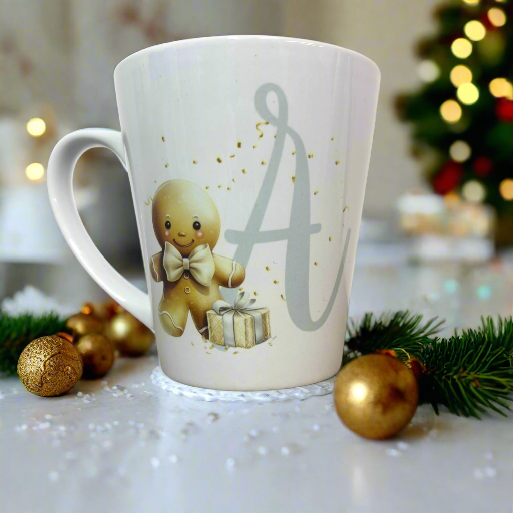 Gingerbread Initial Mini Initial Latte Mug