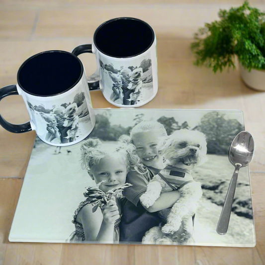 A4 Rectangle Smooth Photo Chopping Board only