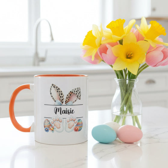 Easter Print with Blue Bow Design