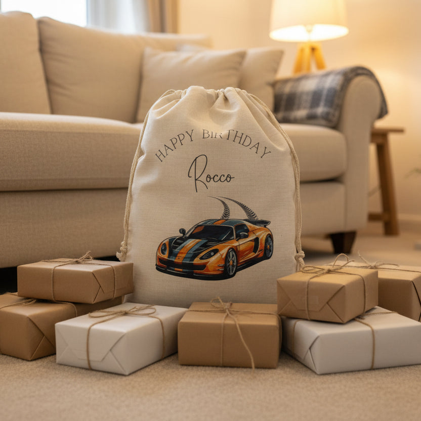 Car Birthday Sack