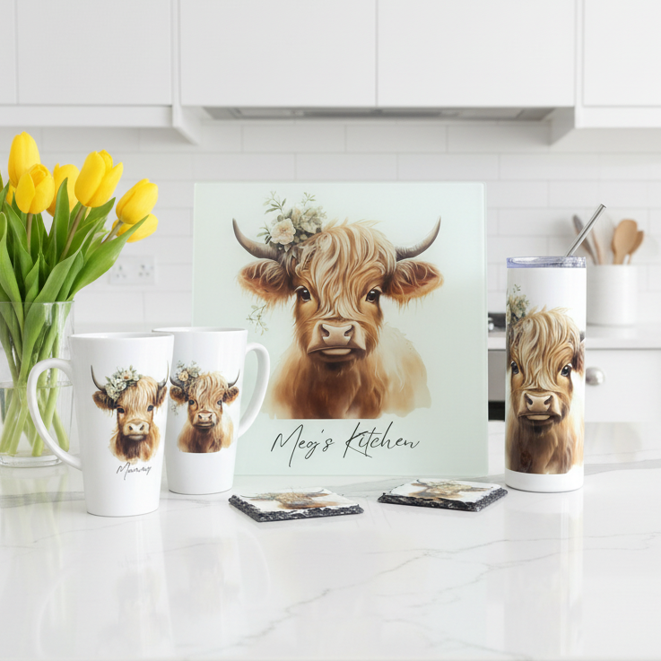 Sage Green Highland Cow Bundle