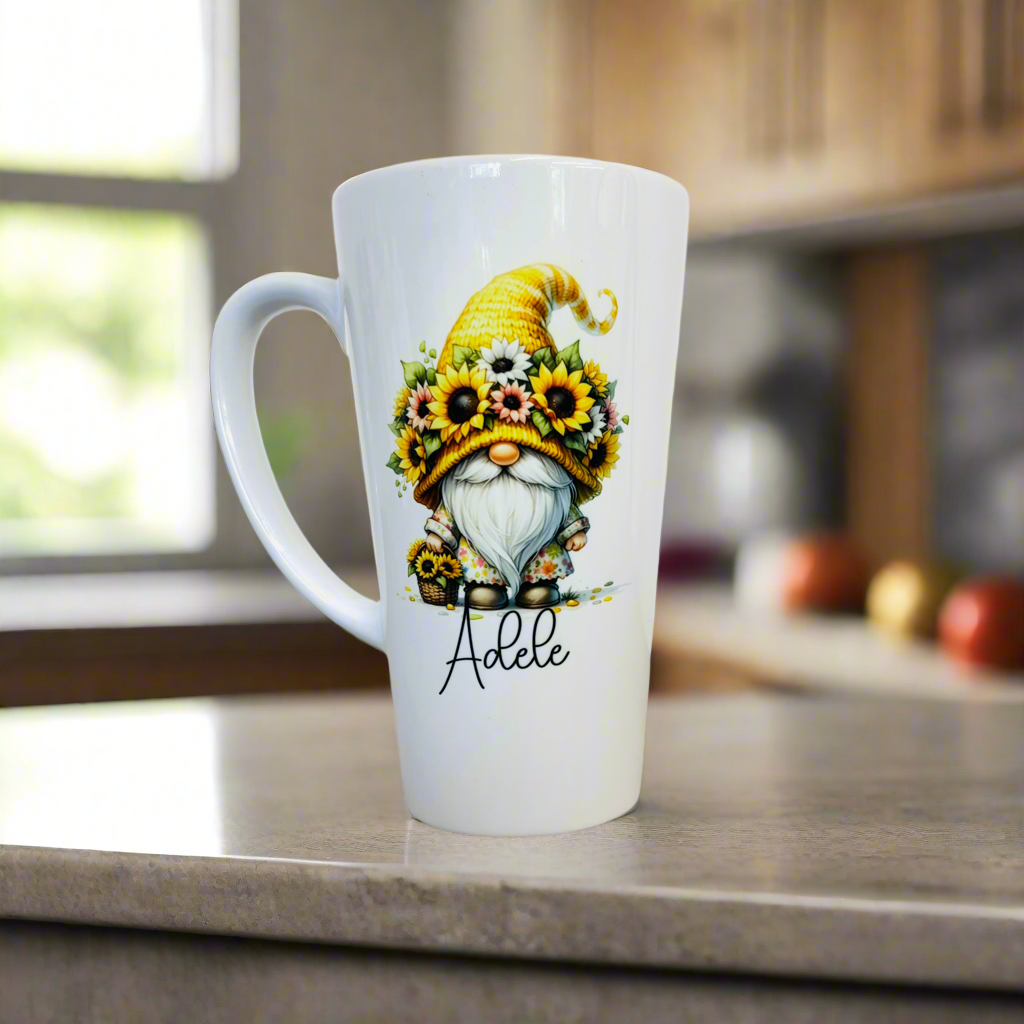 Sunflower Gonk Latte Ceramic Mug 17oz inc Box