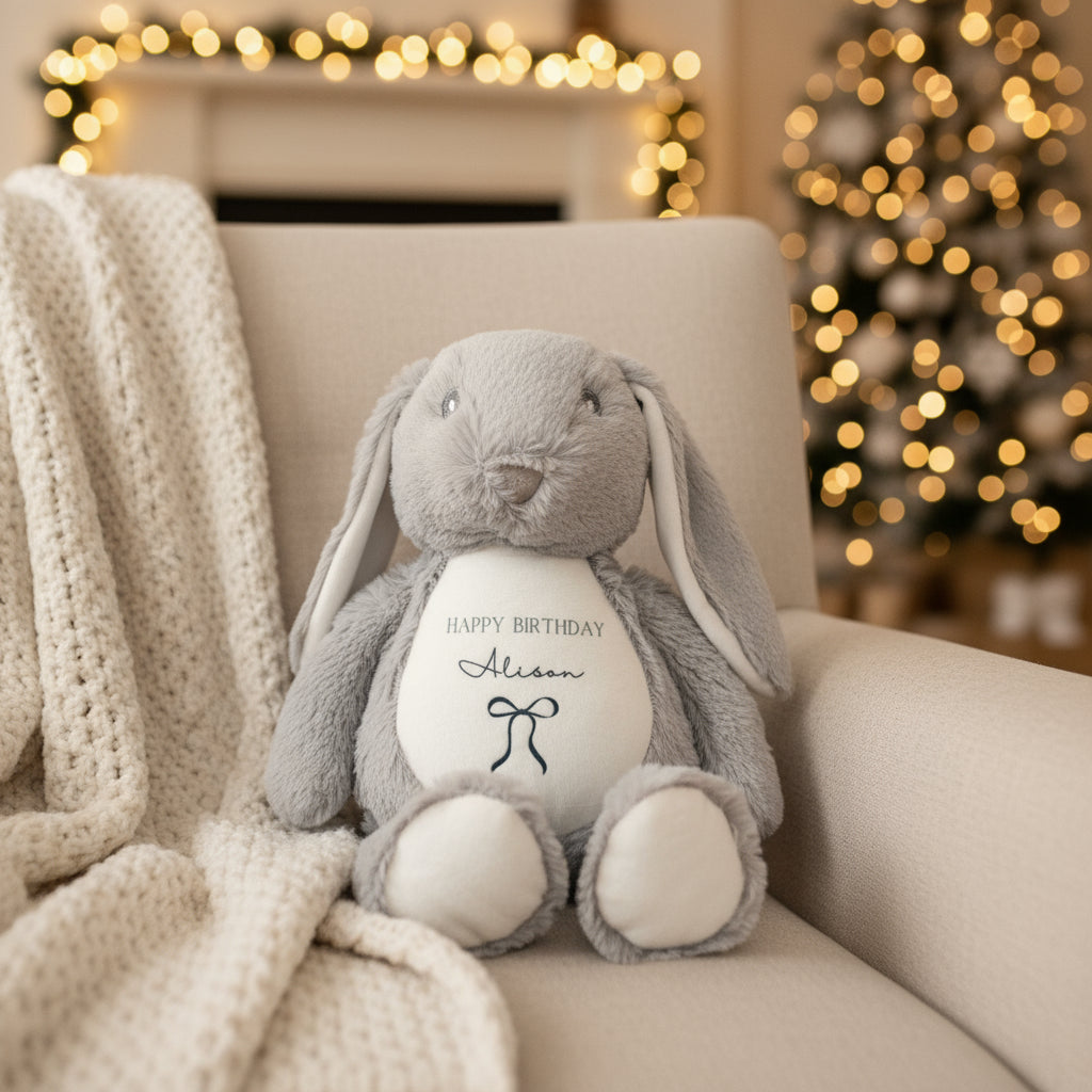 Happy Birthday Floppy Rabbit Plush Teddy