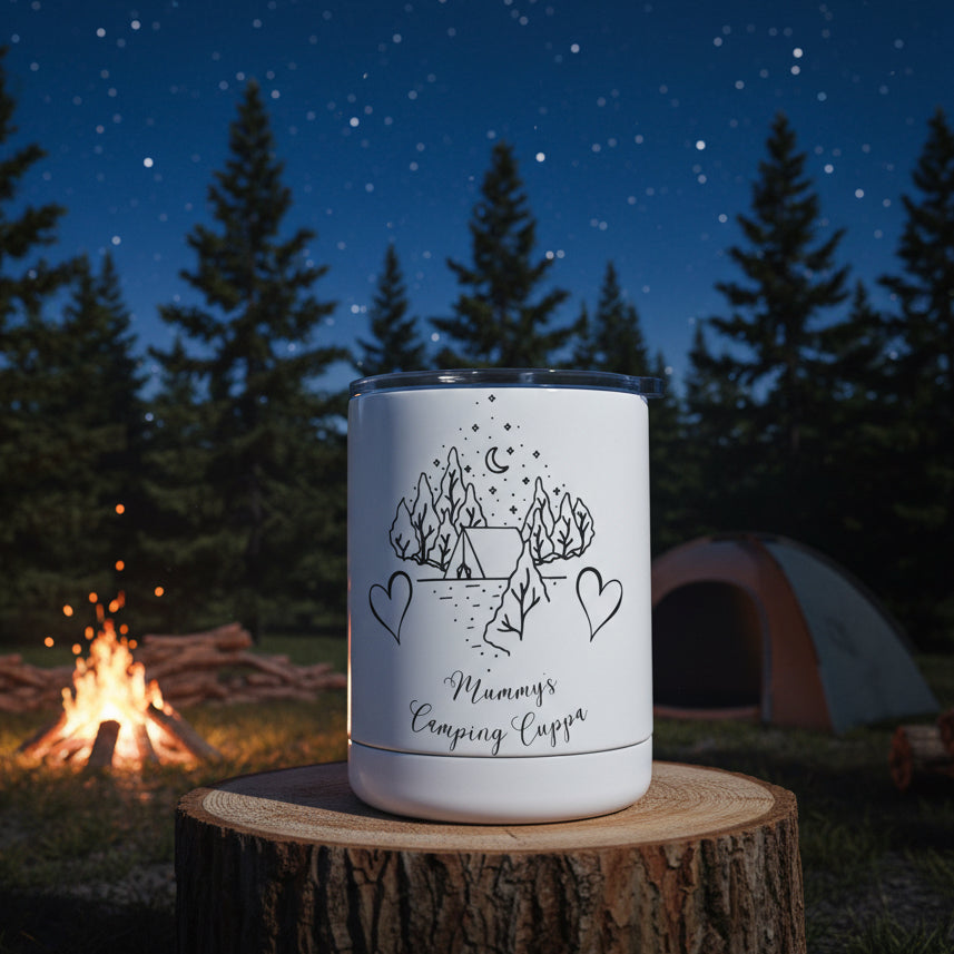 Lowball Tumbler 300ml “Camping Cuppa”