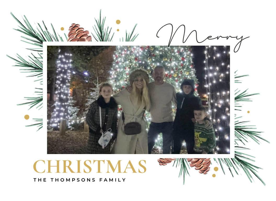 Merry Christmas Pine cones Chopping board Design (one photo)