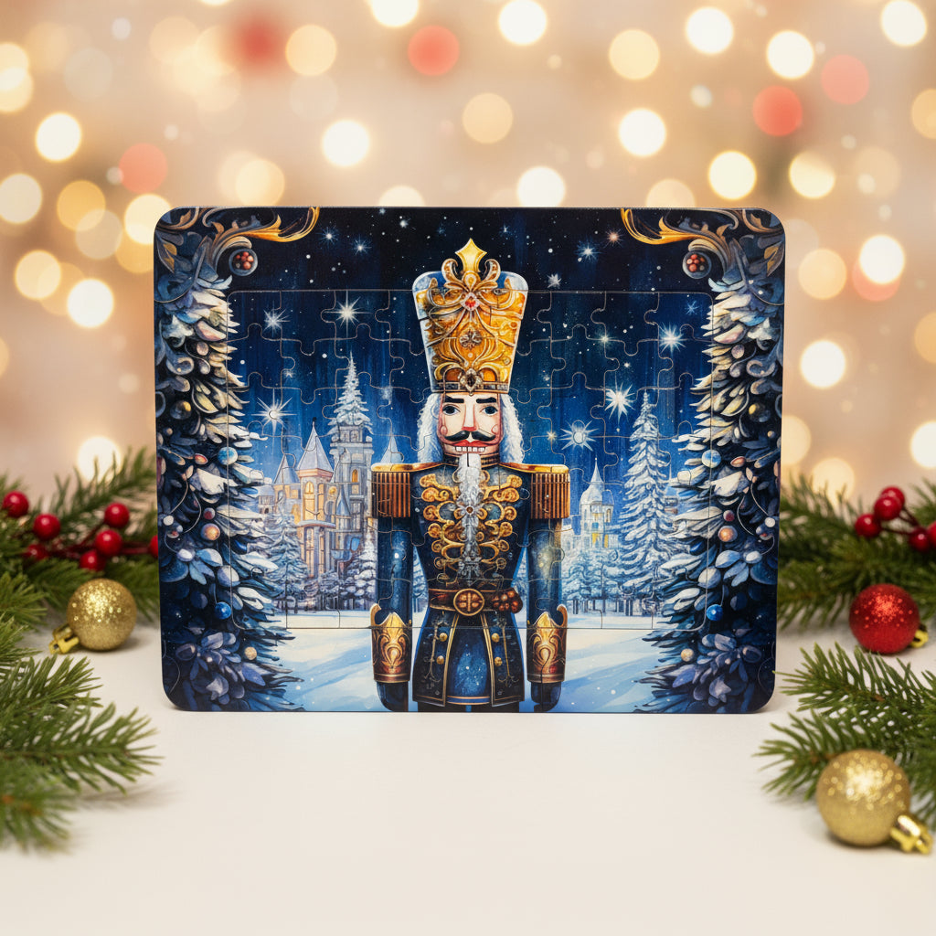 Blue Nutcracker Frame Jigsaw