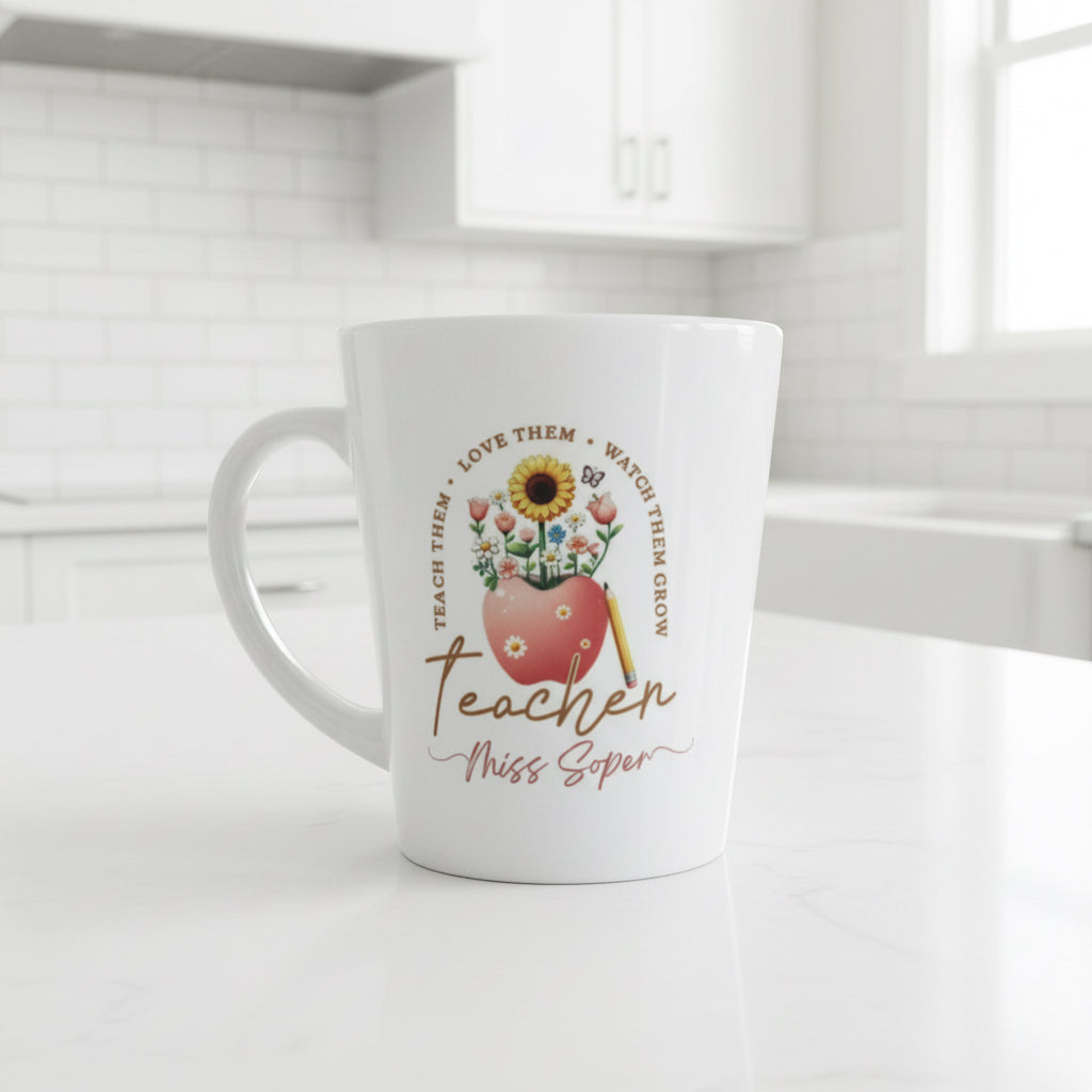 Teacher Apple Ceramic Mug 17oz