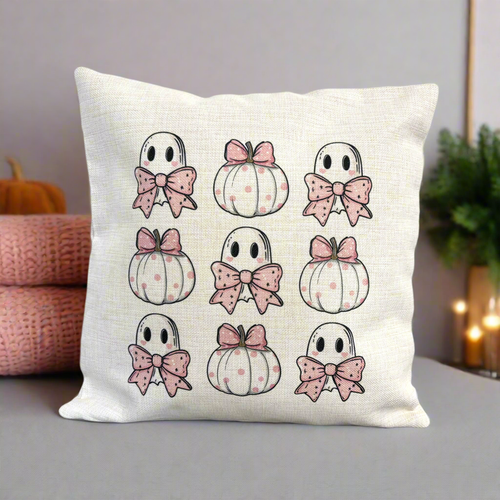 Ghost and Pretty Pumpkin Design (Various Products)