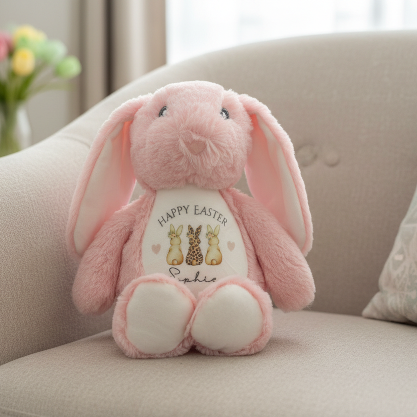 Floppy Rabbit Plush Teddy - Happy Easter