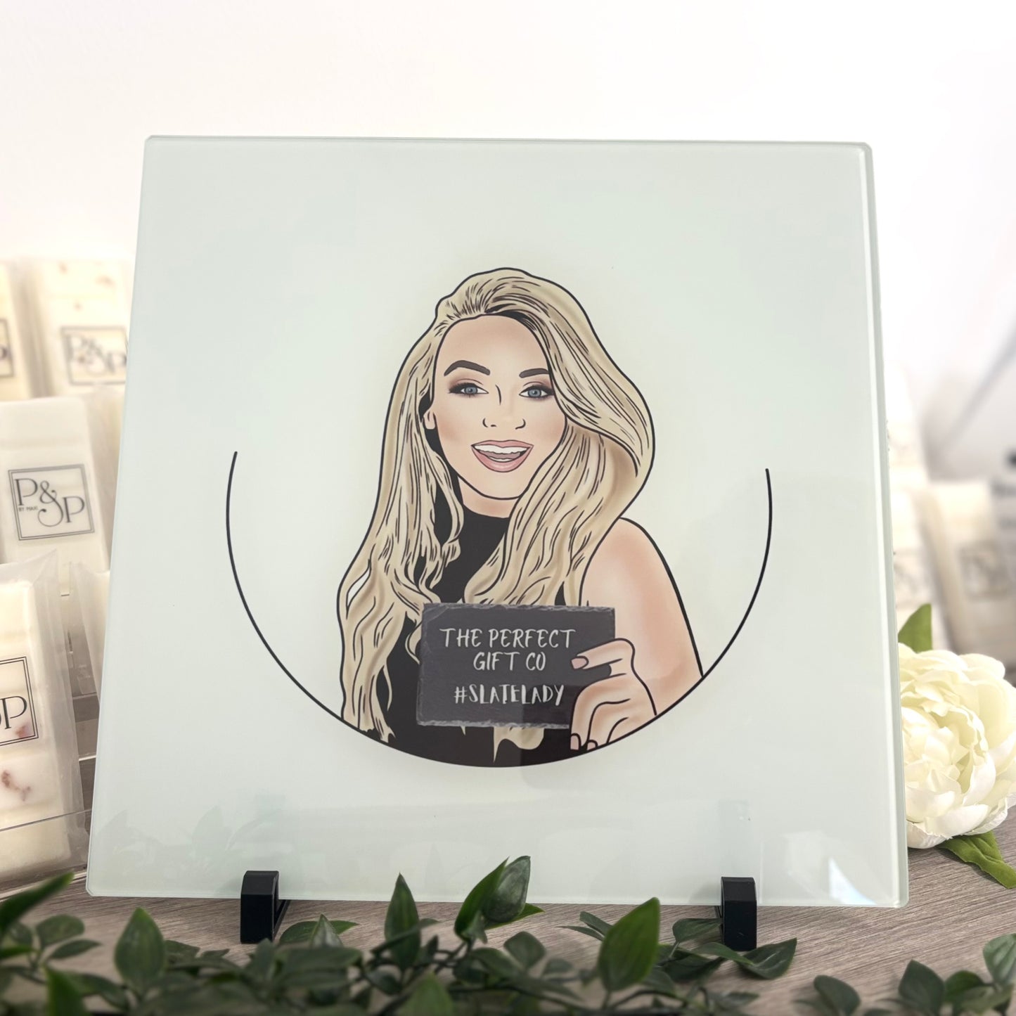 Slate Lady 30cm Chopping Board/ Splashback