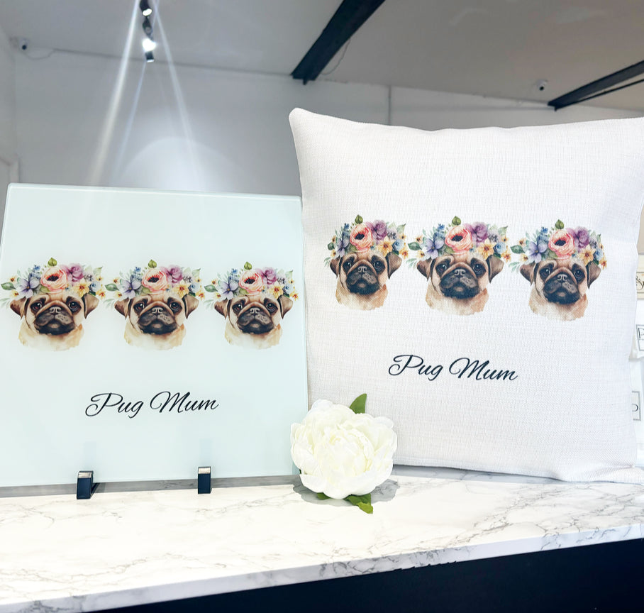 Pug Chopping Board 30cm