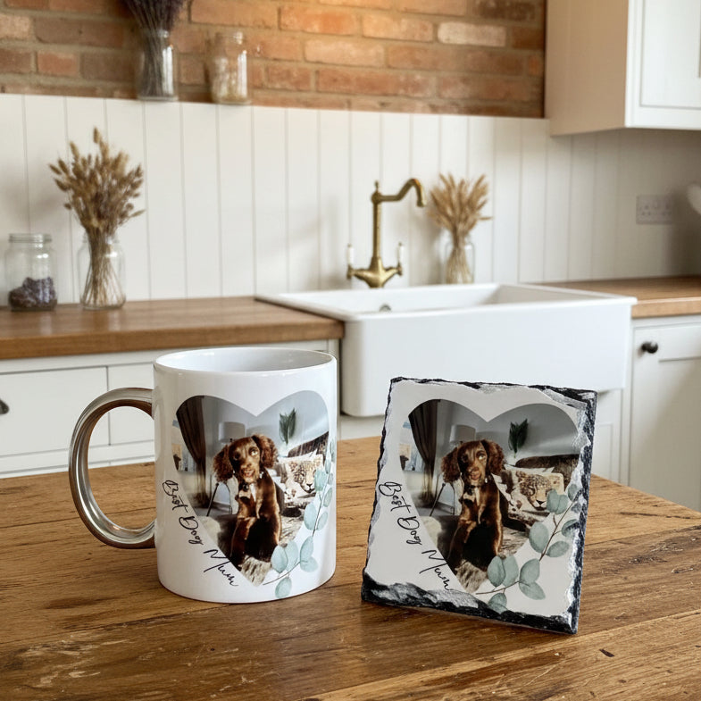 Pet Photo and Name Mug and Coaster Bundle