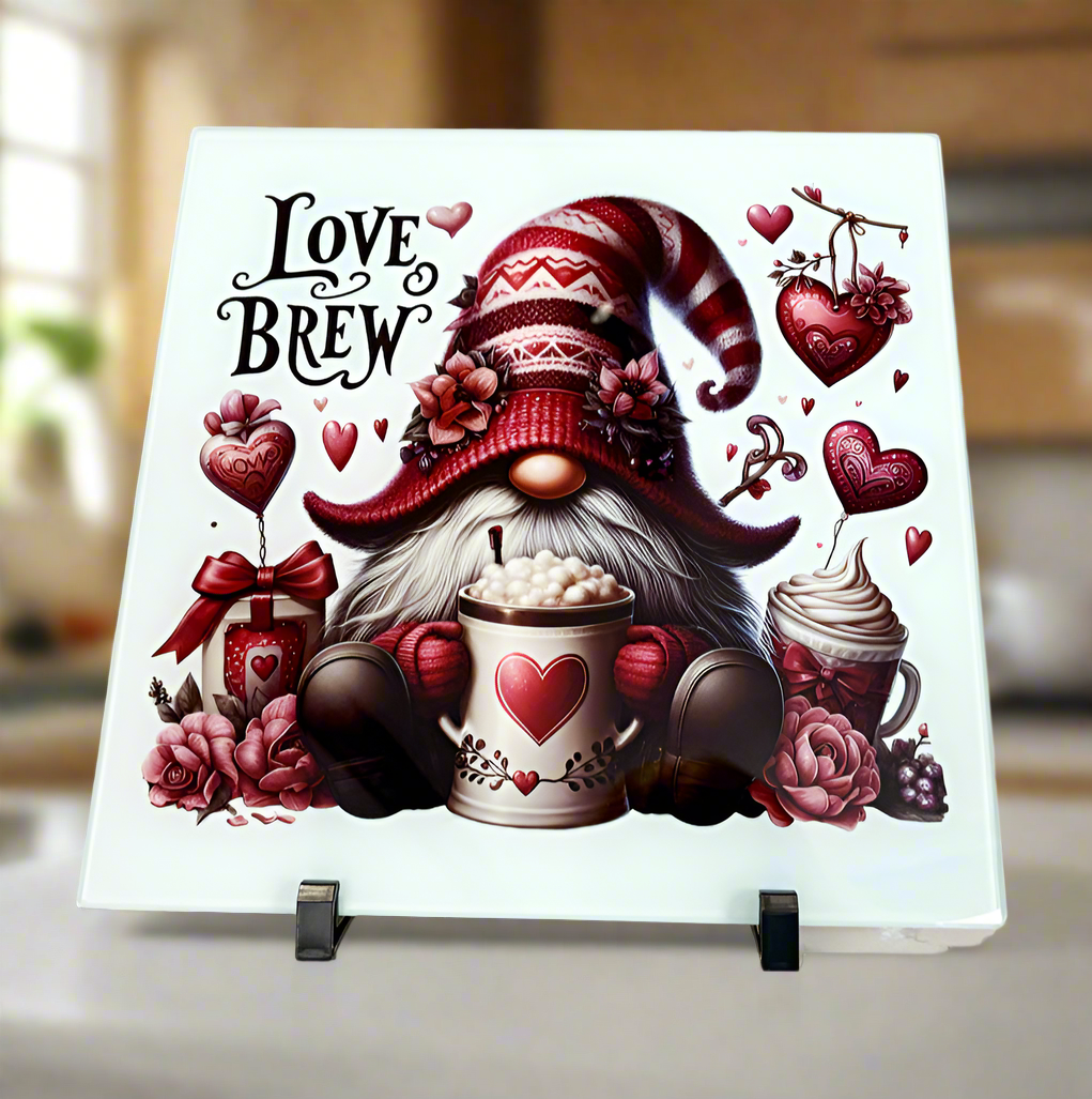 Love Brew Ruby Gonk Chopping Board 30cm