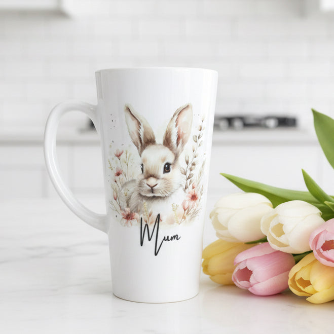 New Latte Ceramic Mug Rabbit 17oz inc Box