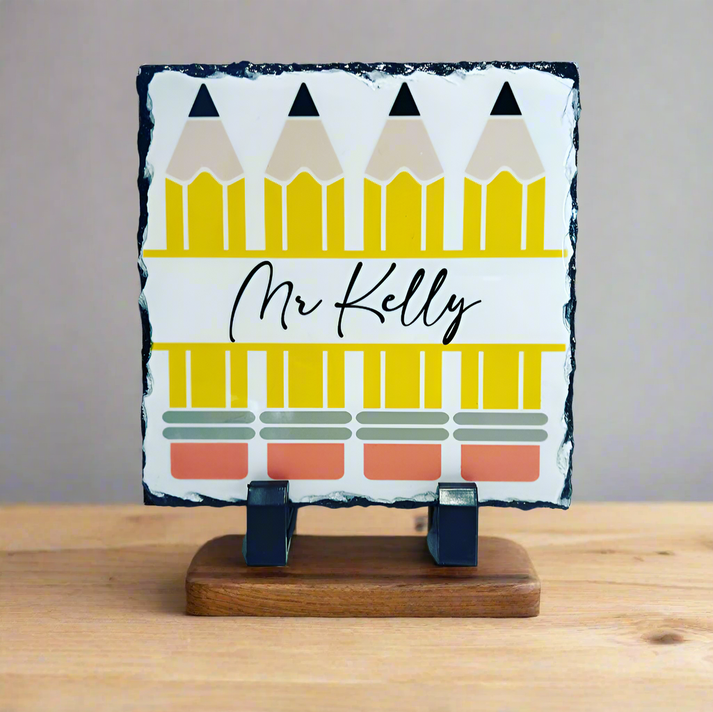 Small 14cm Teacher Desk Slate