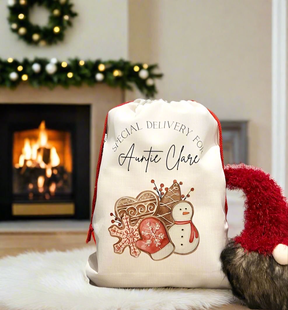 Santa Sack Gingerbread Cookies