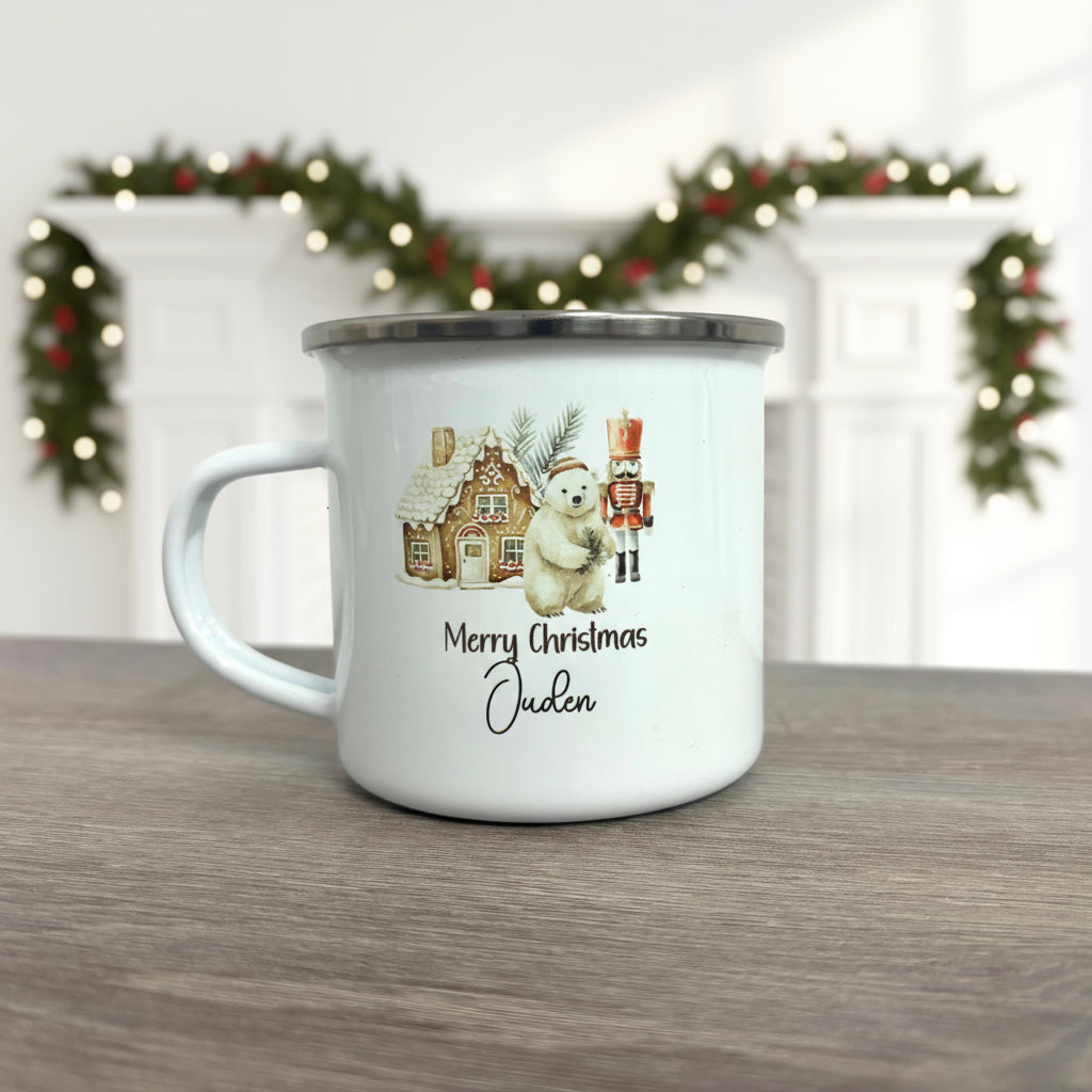 Metal Enamel Mug - Nutcracker Village