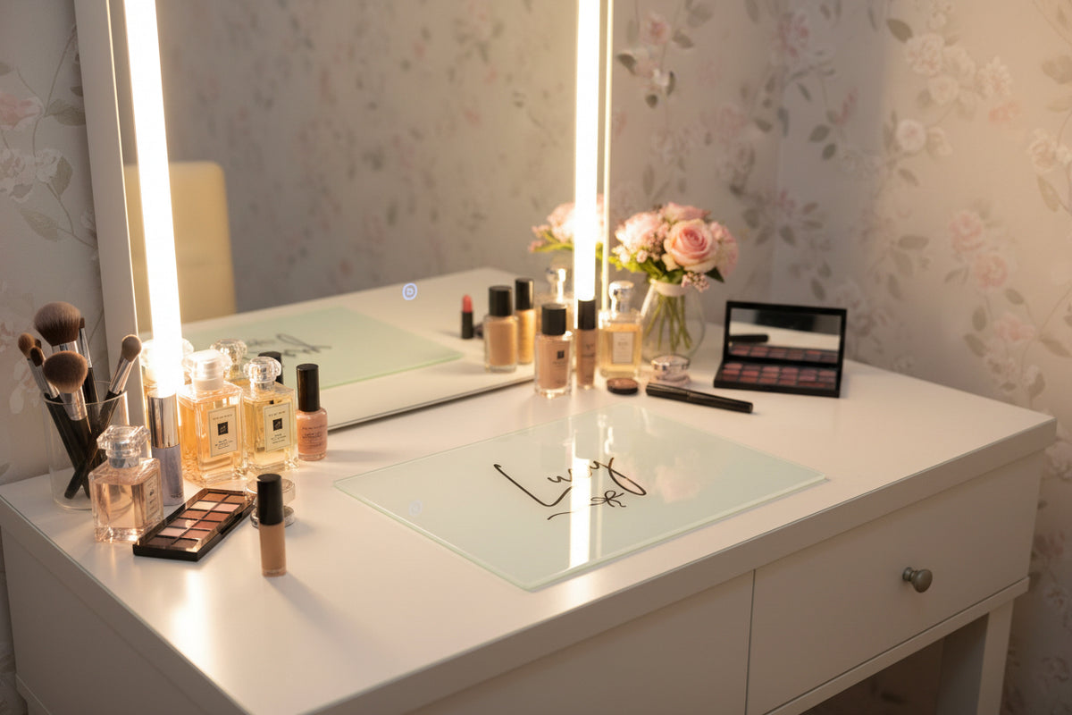 Rectangle Smooth Makeup Glass Board