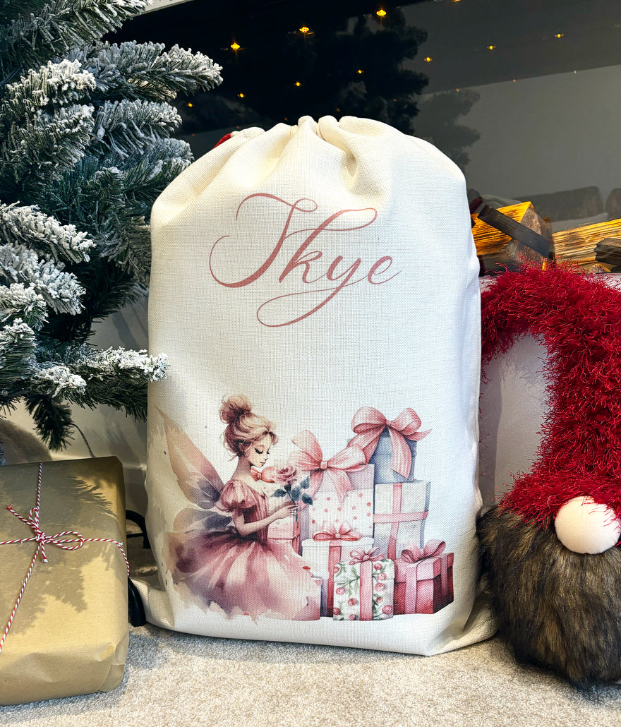 Santa Sack Ballerina / Fairy with Presents