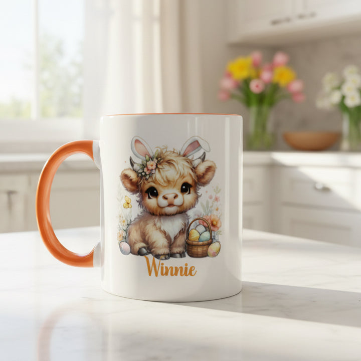 Highland Cow Flower Design