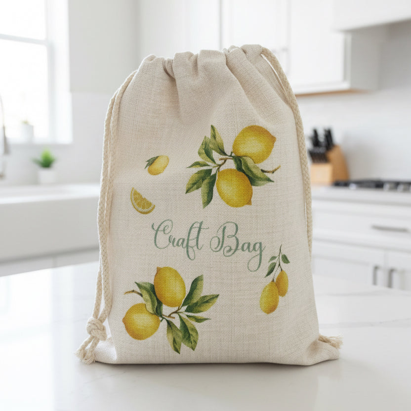 Lemon Linen Sack