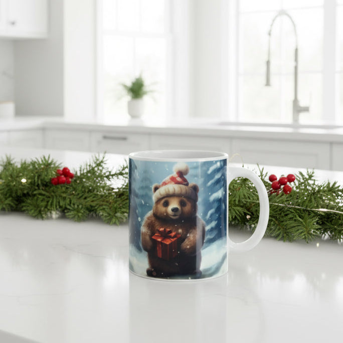 Plastic/ Polymere Mug Christmas Bear