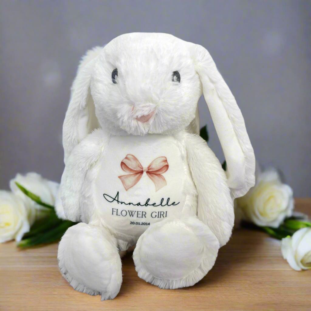 Flower Girl Plush Rabbit Teddy