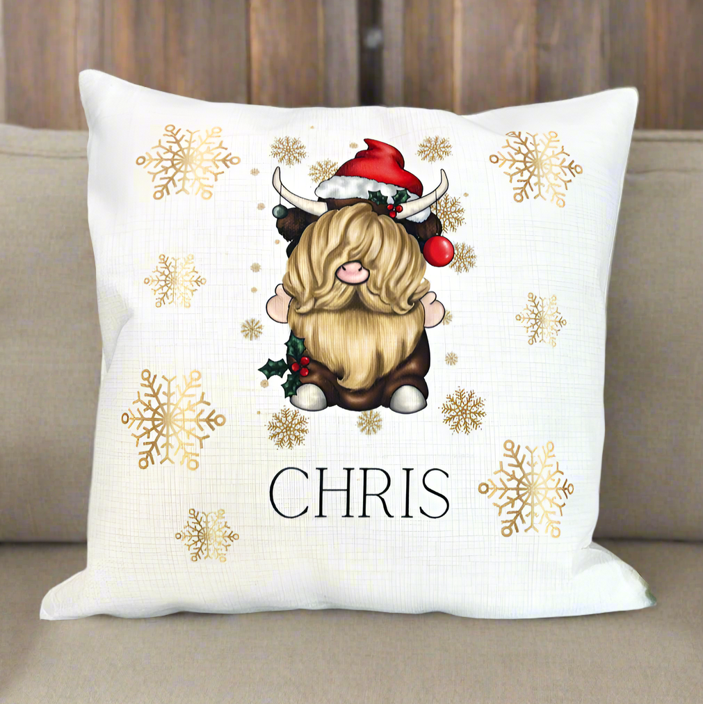 Highland Cow Christmas Gonk Design