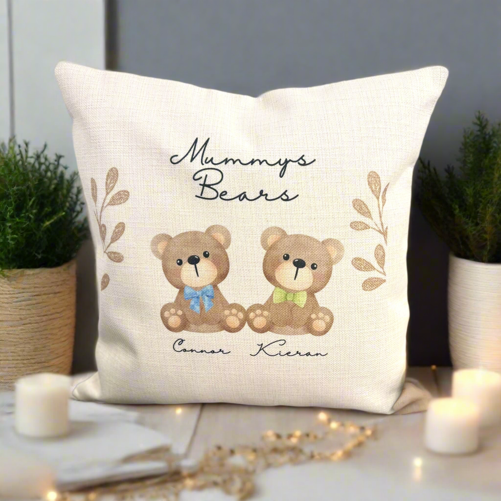 Mummys Bears (Choose bears and Genders) 40cm Cushion
