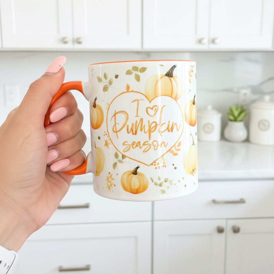 I Love Pumpkin Season Wrap Mug
