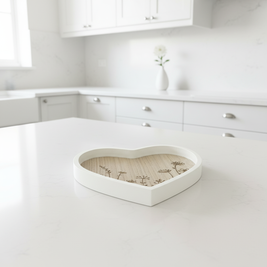 Heart Wooden Tray