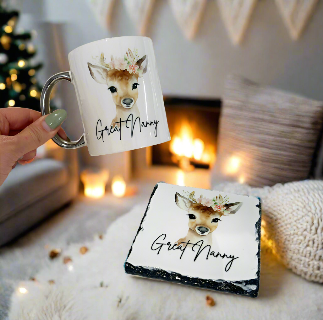 Reindeer Floral Design (Various Products)