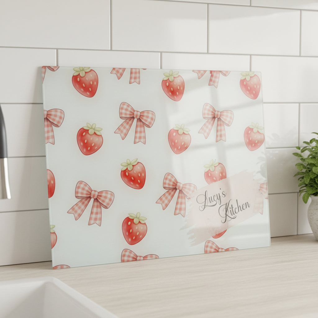 Strawberry Bow A3 Chopping Board