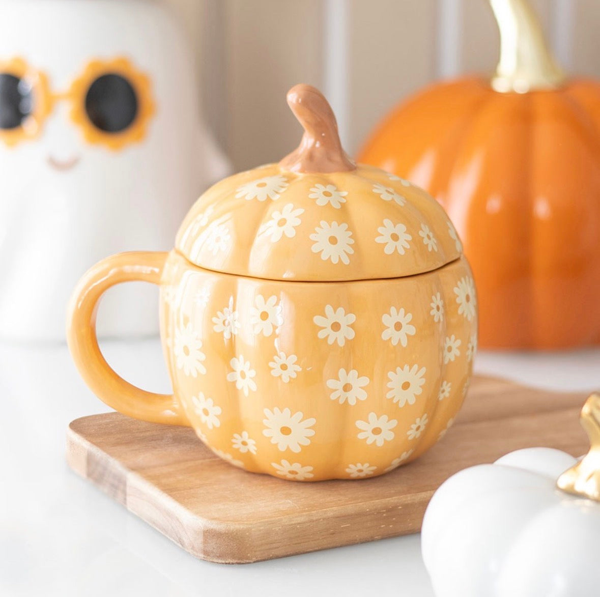 Pre order: Daisy Pumpkin Mug