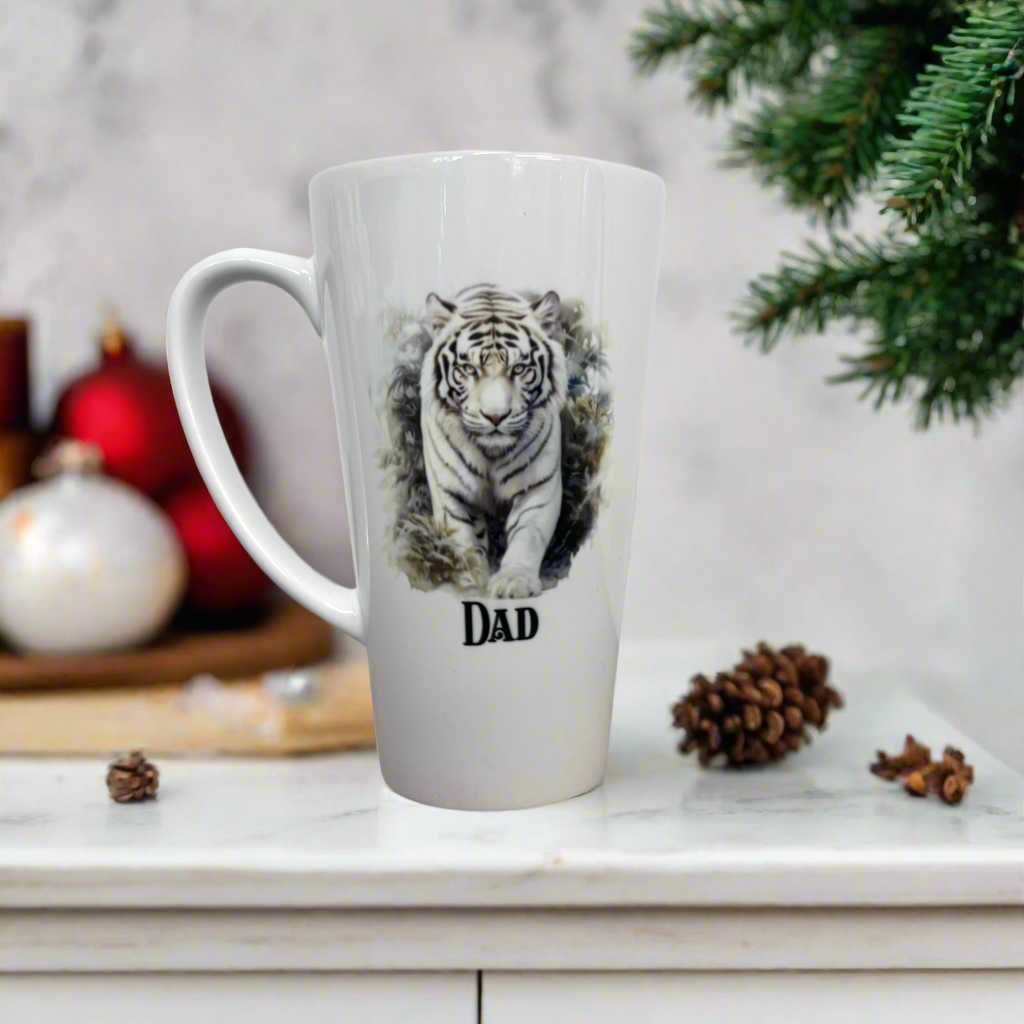 White Tiger Ceramic Mug 17oz inc Box