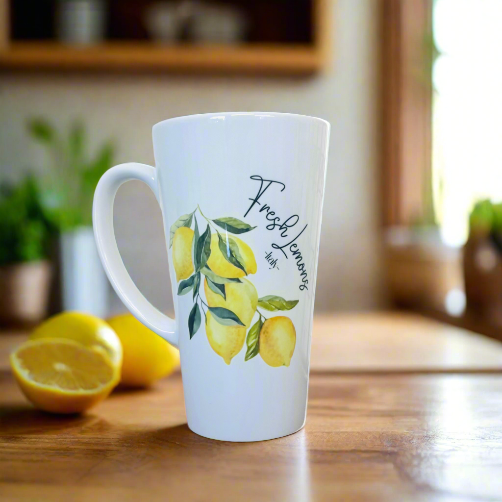 Fresh Lemons of Italy 17oz Latte Mug