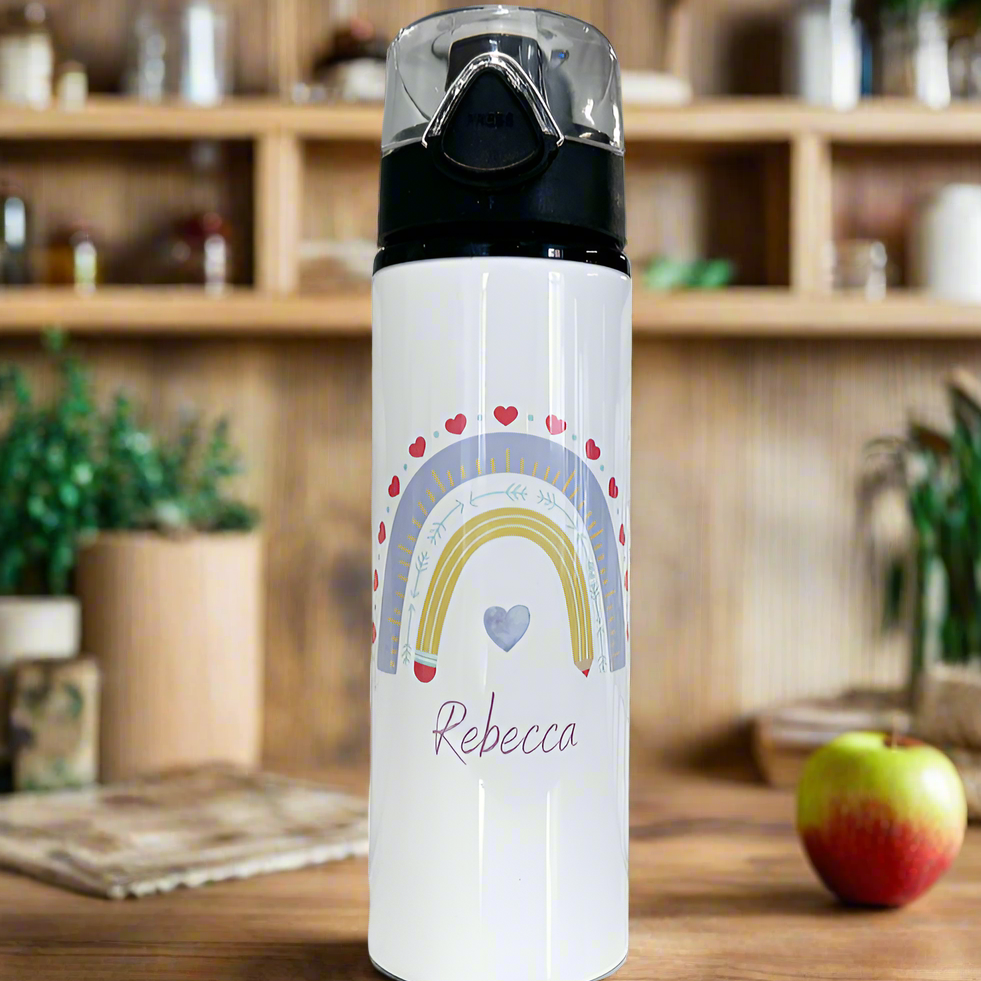 Purple Rainbow Sports Bottle / Flask