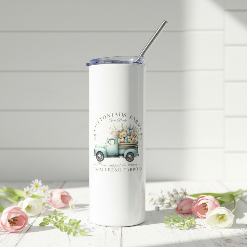 Easter Egg Truck Vintage Spring Tumbler