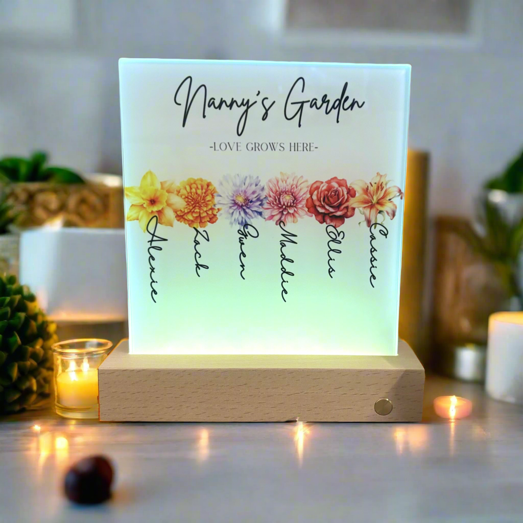Love Grows Here - LED Light (Don’t forget to leave us the name for who’s Garden this is)