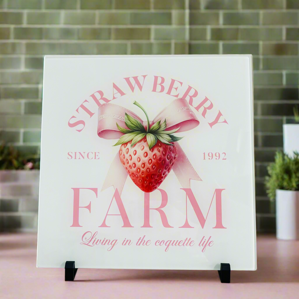 Strawberry Farm 30cm Chopping Board