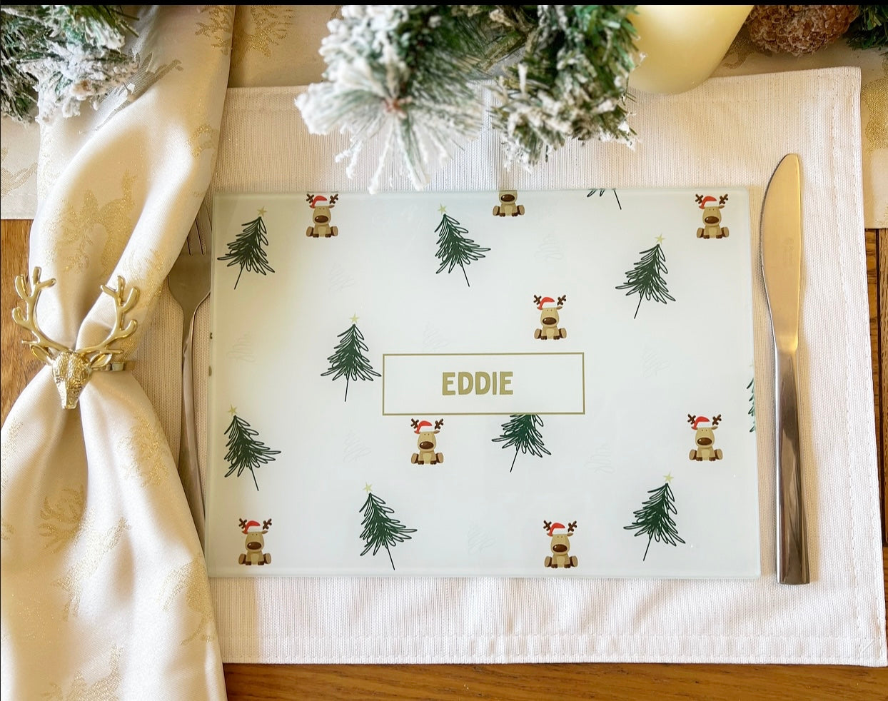 Christmas Table Placemat (Reindeer)