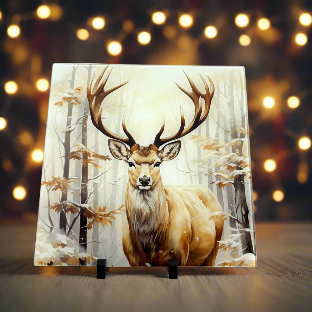Autumnal Stag Chopping Board 30cm