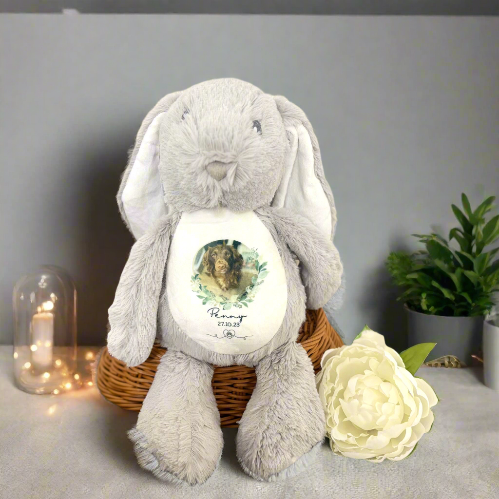 Floppy Rabbit Plush Teddy Pet / Memorial Pet Design
