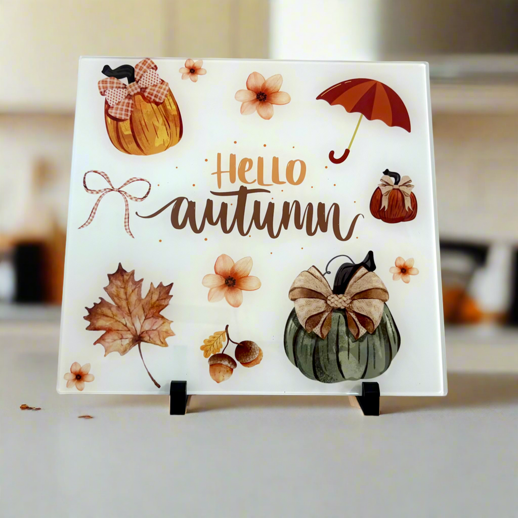 Hello Autumn Chopping Board 30cm